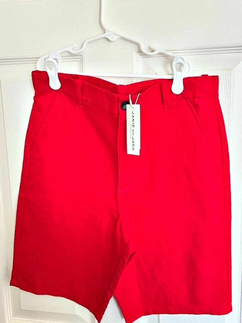 Janie and Jack Boys Red Shorts